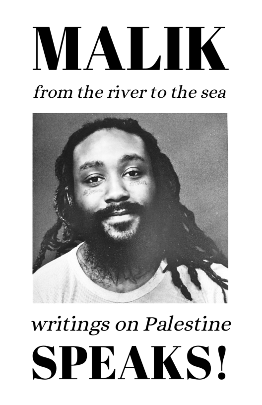 MALIK  from the river to the sea  writings on Palestine  SPEAKS! 